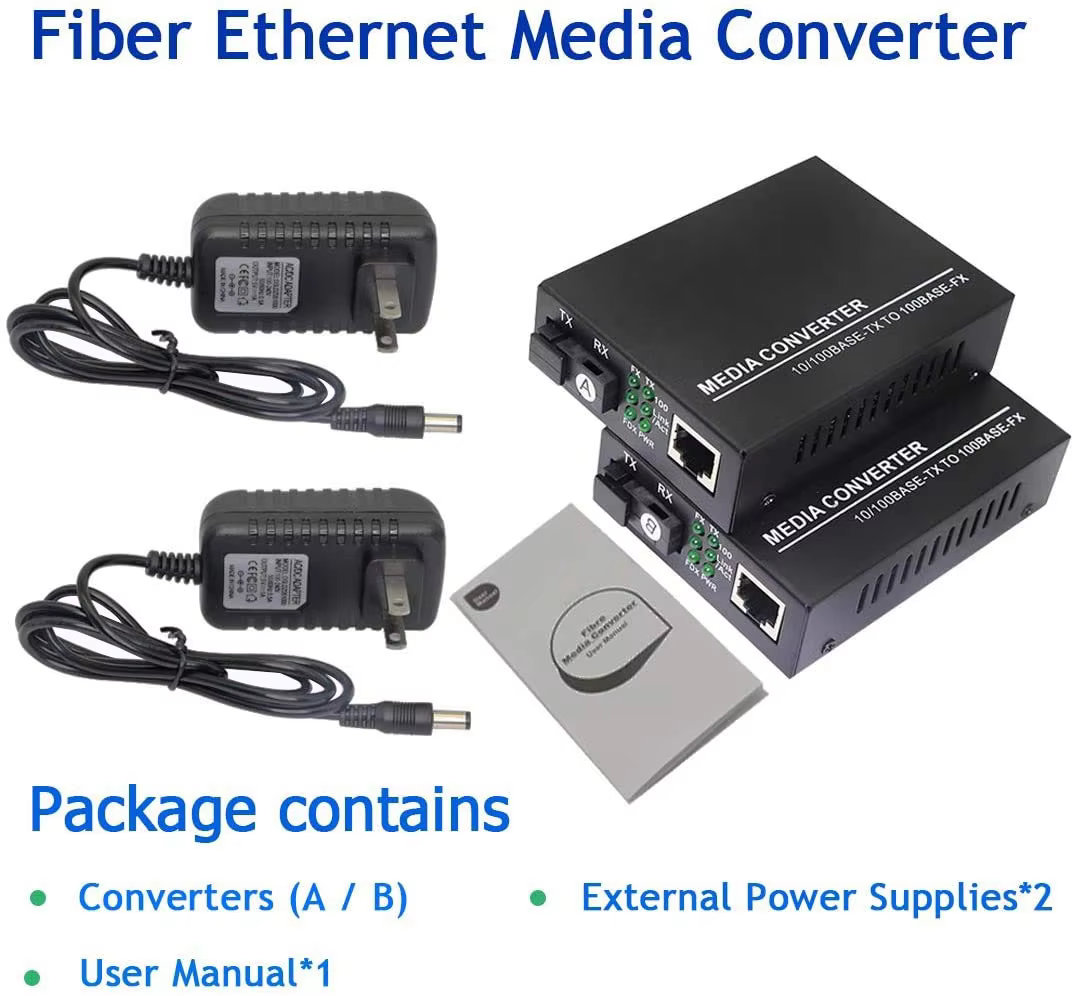 Simplify Your Media Conversion Process with Media Converter Prime 10/100Base-TX to 100Base-FX RJ45 to SC Fiber Transceiver Up to details