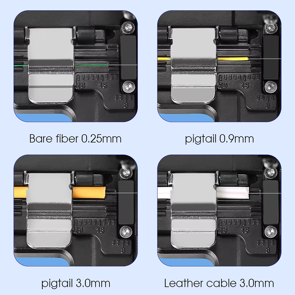 High-precision Cold Joint or Hot Melt Optical Fiber Cleaver machine with 24 Surface Blade Cutting Tool factory