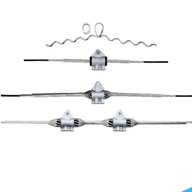 Pinza de Suspensión de Aluminio Ajustable Fácil de Instalar Versátil para Cables Ópticos ADSS OPGW en Telecomunicaciones