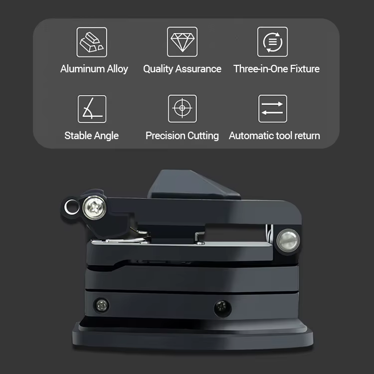 Manual Fiber Cleaver with Diamond Blade High Precision Fiber Cleaver fiber box cleaver Auto Rotating Blades for Smooth Cutting details
