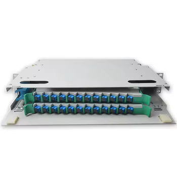 Cadre de distribution de fibres optiques haute densité avec capacité de 48 ports, connecteur LC pour une connectivité améliorée du réseau TCP 4G à fibres optiques