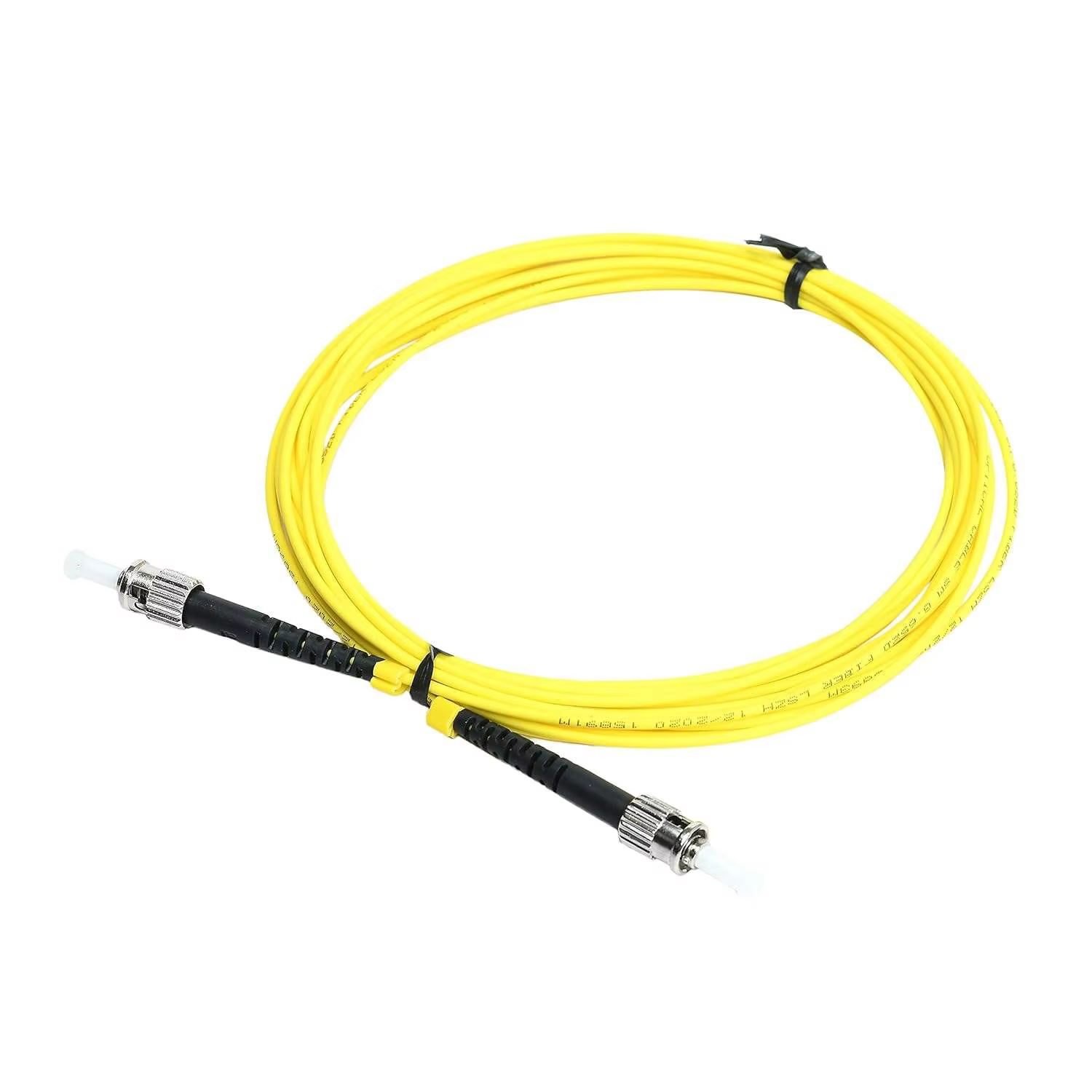 cordon de raccordement optique FC vers LC en fibre unique de 5m, 2.0MM LSZH Jaune Pigtail Câble saut pour usage réseau Longueur d'onde 1550nm