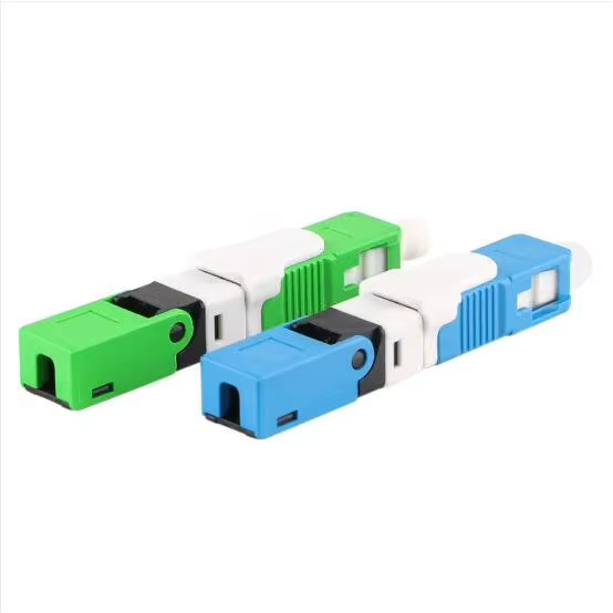 Adaptateur FTTH Fibre Optique Connecteur Rapide SC APC/UPC Rapide pour Câble de Distribution Connecteur Rapide de Fibre Optique