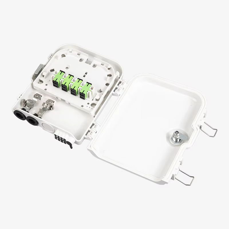 Boîte de terminaison optique extérieure IP66 étanche à l'eau FTTH Boîte de distribution en fibre optique 16 cœurs avec capacité de 8 cœurs et 24 cœurs