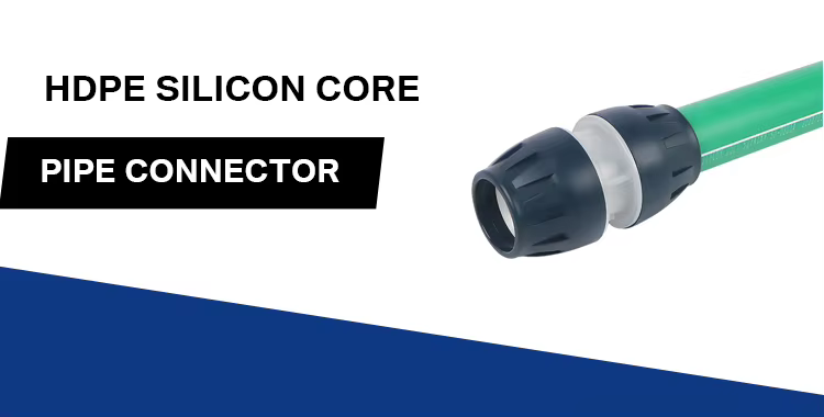 Easy Installation HDPE 50mm silicon Pipe Coupler Micro Duct Connector  Straight Direct Buried Connector Push-fit Design for Tel manufacture