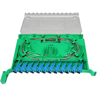 panneau de raccordement à 48 ports en fibre optique amovible, cadre de distribution de fibres ODF pour une installation et une maintenance faciles
