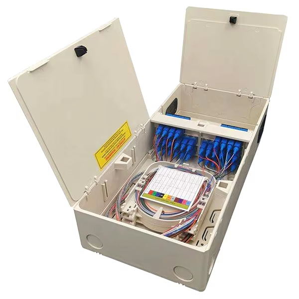 Outdoor 32 Core Fiber Optic Distribution Box FTTH Splitter Box Optical Terminal Box FTTX Telecommunication Equipment  factory