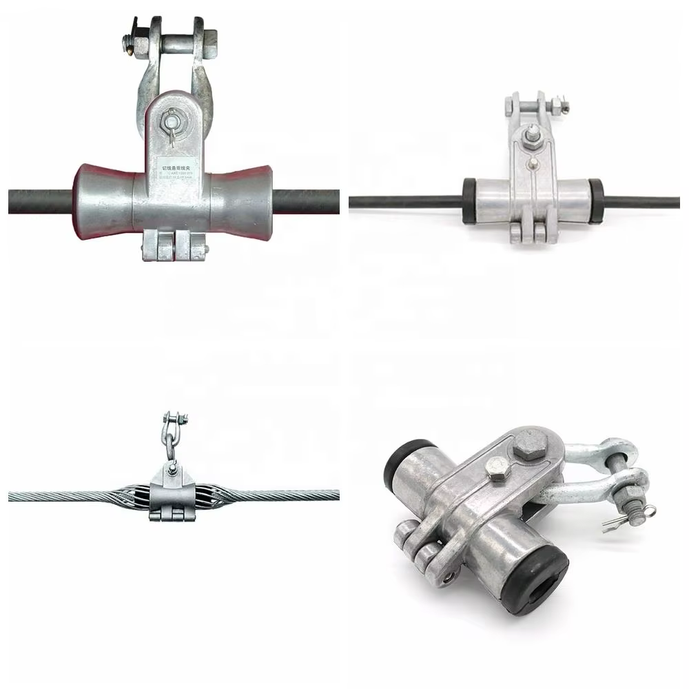 Precio de Fábrica Clamp de Suspensión de Cable de Doble Fibra Óptica Aéreo Auto-Sostenible ADSS para Cable de Fibra Óptica