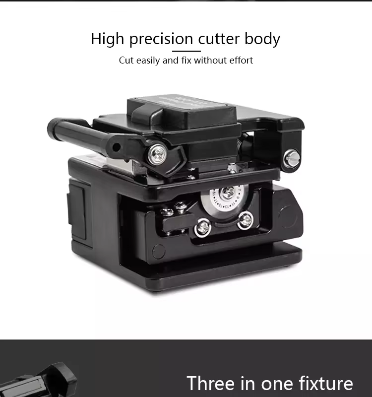 Advanced Fiber Cleaver with Adjustable Blade Height and Angle for Flexibility in Cutting and Splicing of Optical Fibers FTTH  factory