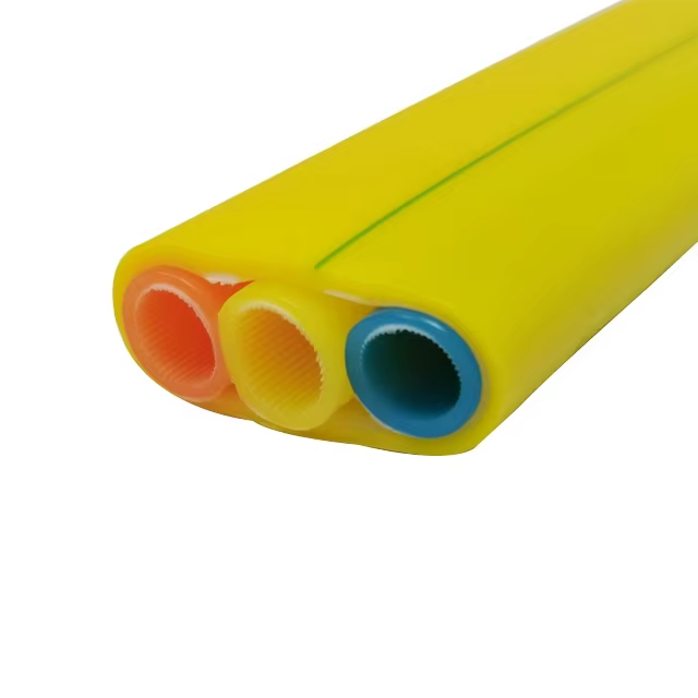 Haute qualité 3 voies 10/8mm Épaisseur des parois 2.5mm microduct hdpe Tube en plastique assemblé