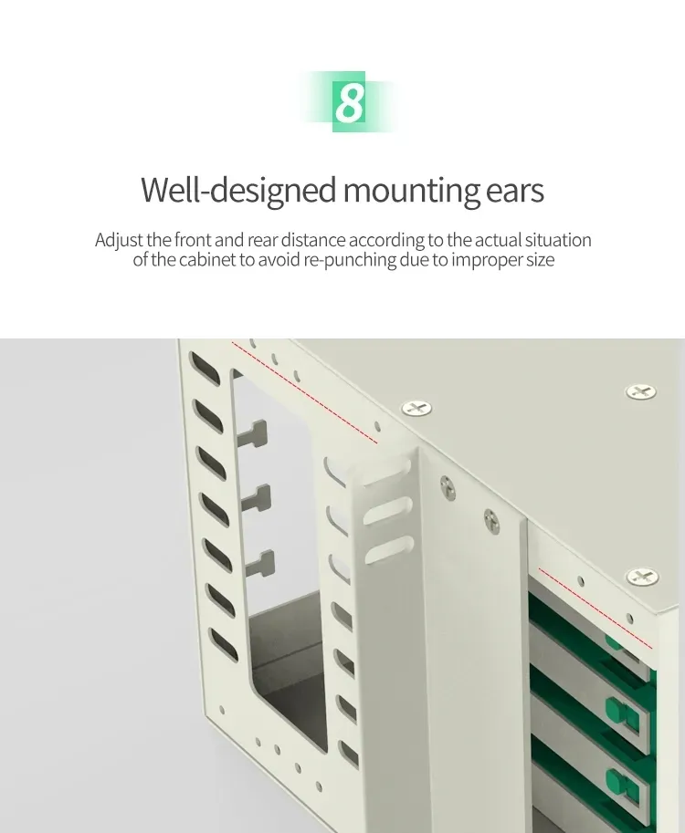 48 Ports Removable Fiber Optic Patch Panel ODF Fiber Distribution Frame for Easy Installation and Maintenance supplier