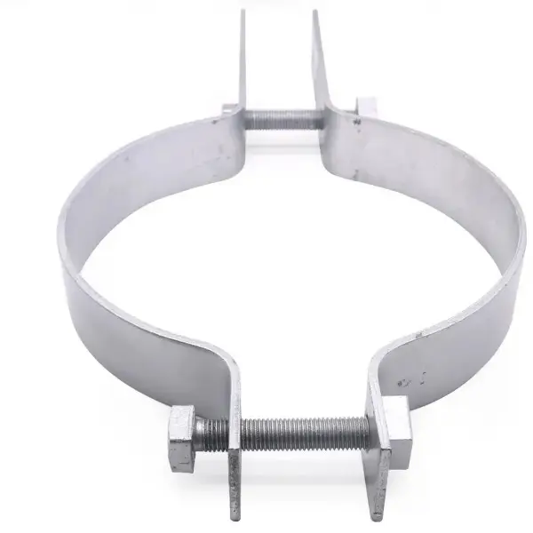 Cheap price fiber cable accessories embrace hoop bolts nuts optical cable pole fastening clamp powerline hardware fittings factory