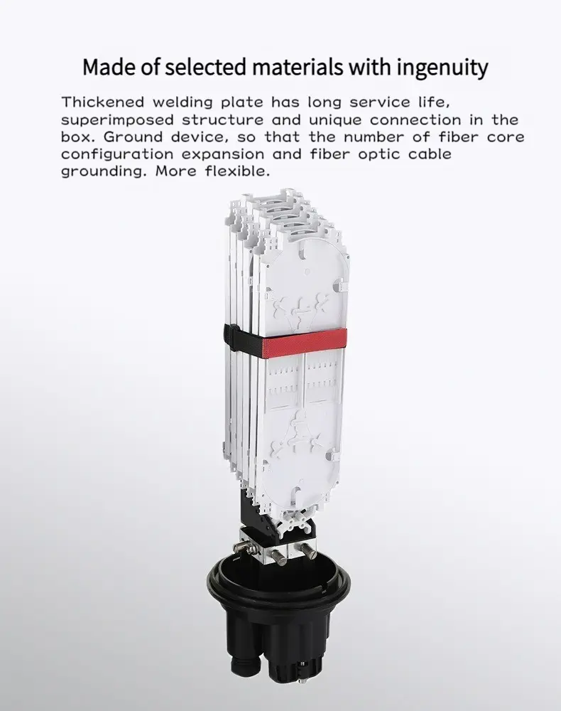 Professional Manufacturer's Hat-Type Fiber Optical Splice Closure Joint Box for FTTH Network and Outdoor Use supplier