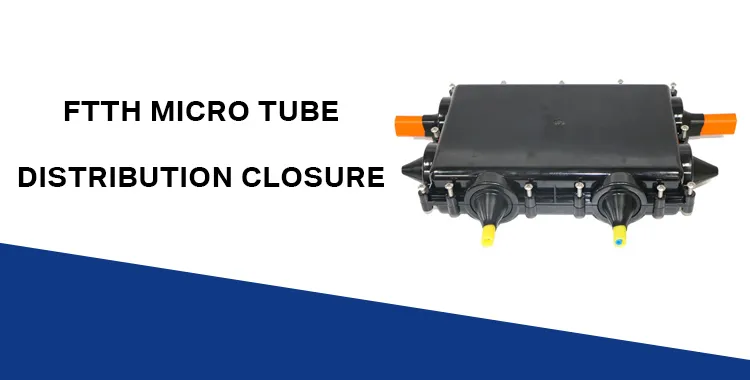 Chinese Manufacturer's 6-Port Micro Duct Tube Distribution Closure TDC for FTTH Fiber Network for 10mm to 40mm Telecom Pipe factory
