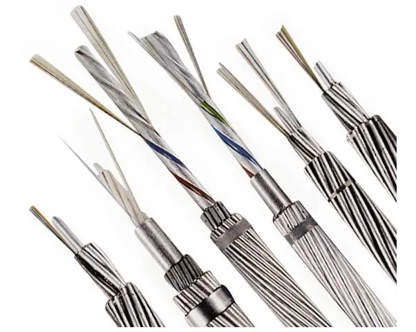 Outdoor 12 24 48 96 144 Core Aerial Cable Opgw Wire Composite Ground Wire Opgw Fiber Optic Cable supplier