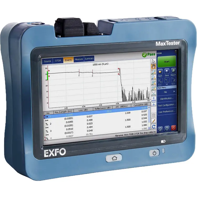 Hot sell Canada EXFO Max Tester 715D - last-mile upgrade OTDR 715D 730D SM1 1310/1550nm 30/28dB OTDR supplier