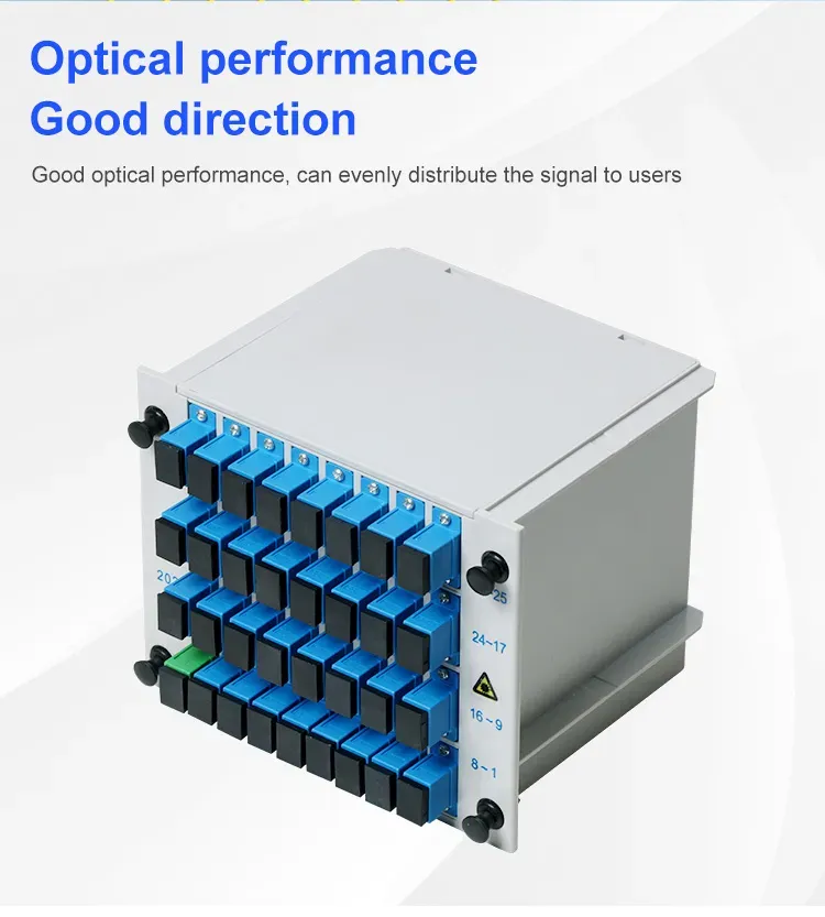 Factory Price LC Connector Optical Distribution Frame 1 to 2 Fiber Optic Splitter Box with ODF Network Used for 4G Network factory