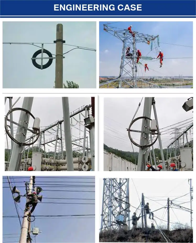 Optical Fiber Cable Accessories Galvanized Steel Cable Storage Bracket Aerial Electric Power Cable Tray For Tower Pole Install factory