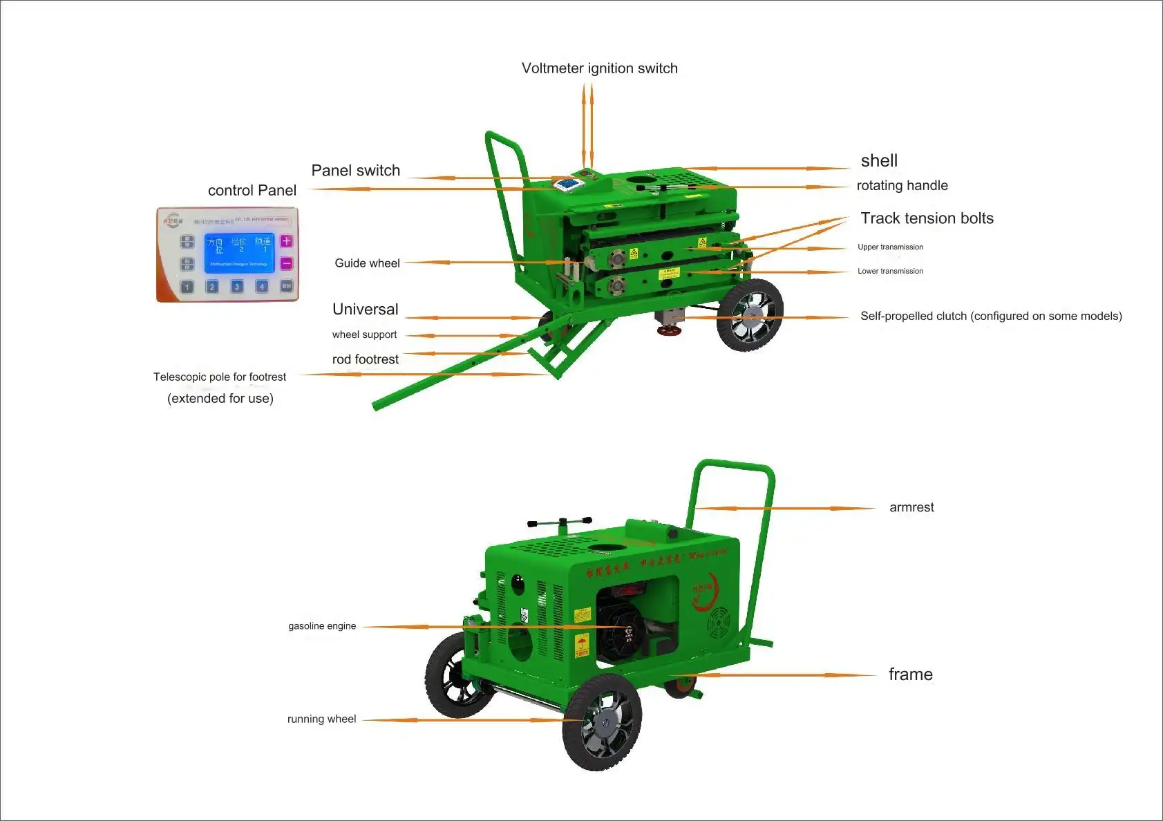 Haul off Machine for PVC Pipe Wire and Cable Production Fiber Optic FTTX Network Equipment for Fiber Use factory