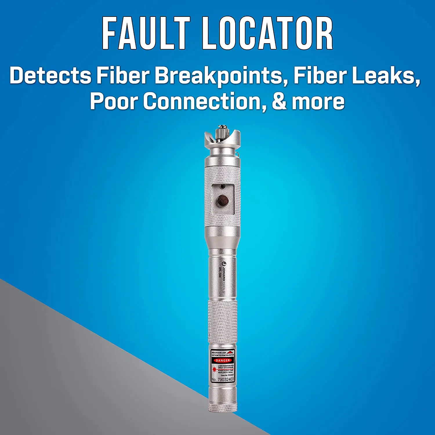 Durable Visual Fault Locator Tool Kit Fiber Optic Cables Includes FC SC ST Adapters FTTH Aluminum Alloy VoIP 10km 20km Ran manufacture
