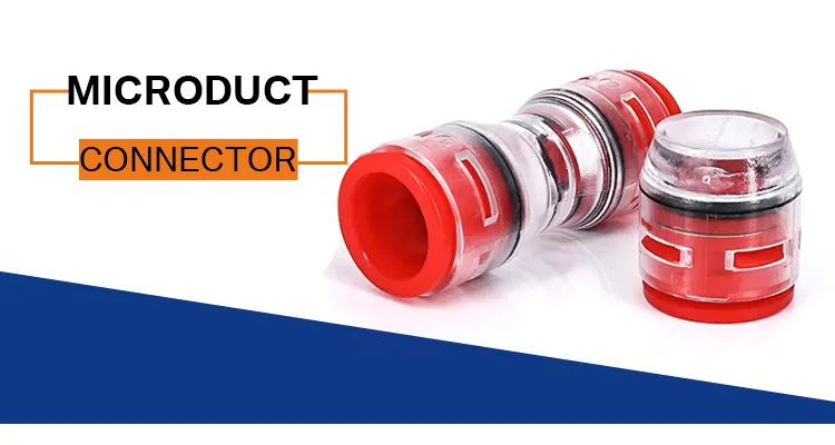 Hot Sale Micro Duct Connector Coupler HDPE Micro Duct Straight Connector for Pipe Connection 5/3.5mm 7/5.5mm details