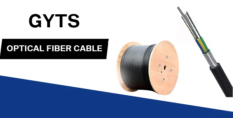 China Manufacture's Single Mode Optical Fiber Cable 12 Core Aerial Duct Free Sample Ground Wire GYTS Outdoor Steel Tape Armored manufacture