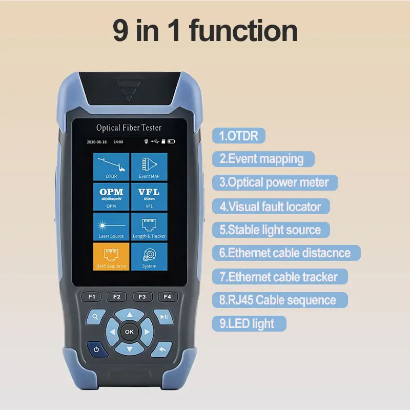 Advanced OTDR Fiber Optic Testing Instrument with 1310/1550nm FTTX Telecommunication Equipment OTDR Tester 1310 1550nm supplier