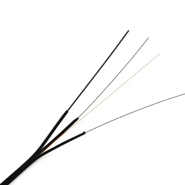 Outdoor FTTH Communication Cable 12 Core Single Mode LSZH PVC Jacket G652D GJYXCH Drop Fiber Optic with Steel Wire manufacture