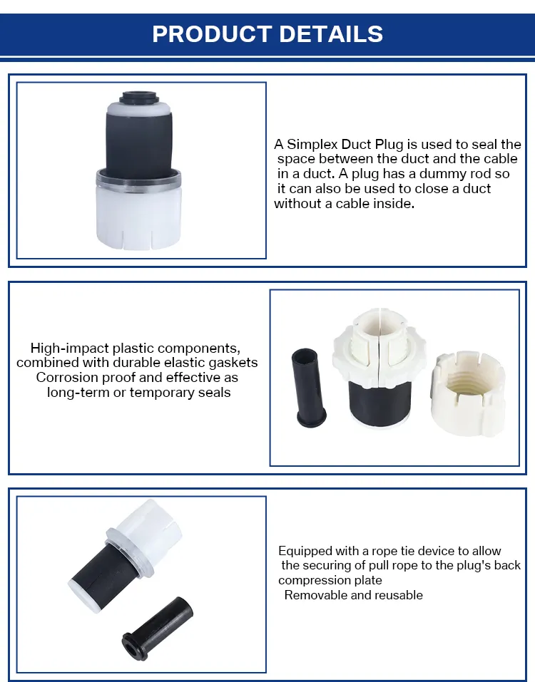 Precision 40/33mm Silicon Pipe Connector 32mm Micro Seal Duct Expanding Plugs Microducts Plastic Coupling Conduits Fittings factory