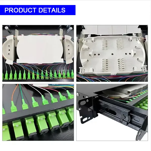 High-End Wall Mounted 12-Port Optical Fiber Distribution Frame LC Connector for FTTH Network Solutions details
