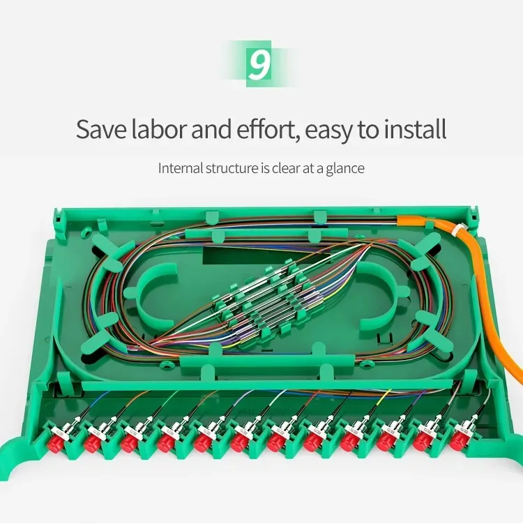 48 Ports Removable Fiber Optic Patch Panel ODF Fiber Distribution Frame for Easy Installation and Maintenance factory