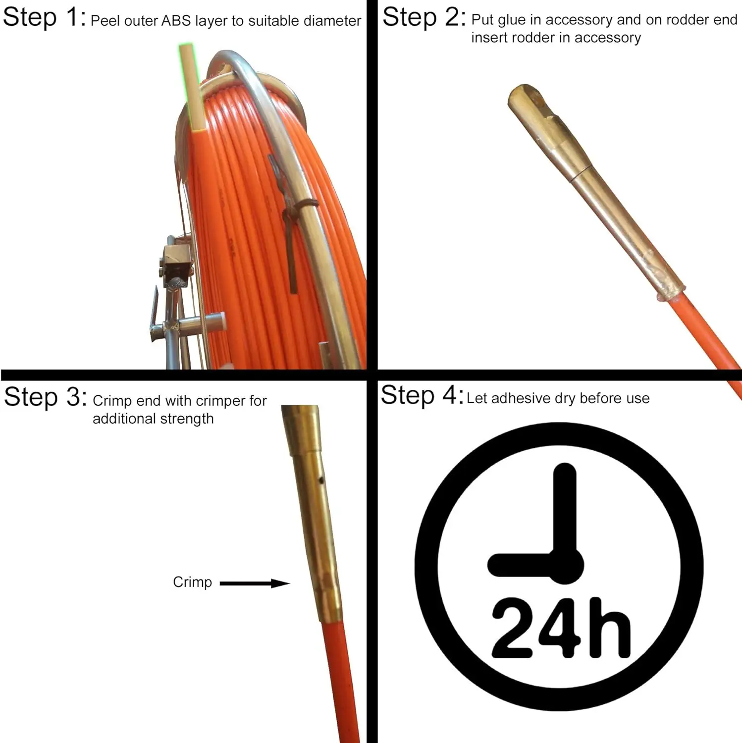 High Quality Electric Wire Puller Duct Rodder Factory Supply Cable Puller Tools for FTTH Use manufacture